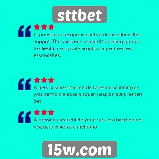 Feedback dos usuários sobre o suporte ao cliente no sttbet